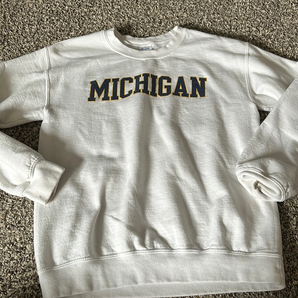 White Michigan Crewneck.